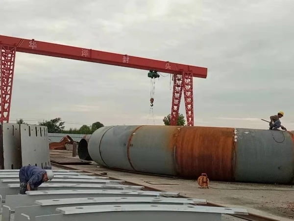 二十冶中天钢铁围管现场安装